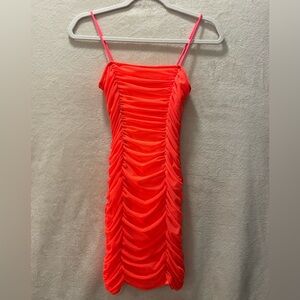 FashionNova Orange Bodycon Dress